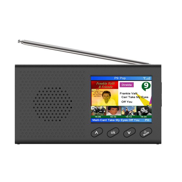 2.4 "DAB / DAB + Digital portátil Radio FM Receptor Altavoz Bluetooth 5.0 Alarma Reloj