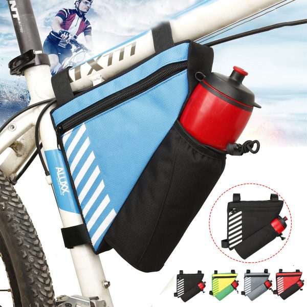 Triángulo del marco delantero de la bicicleta Bolsa Soporte para botella de agua Impermeable Bicicleta Bolsa Cesta de al