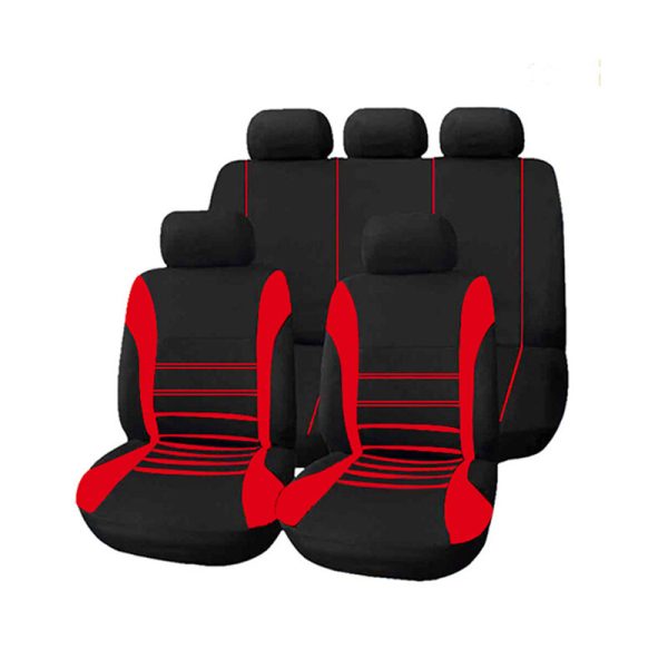9 unids / set universal Coche fundas de asiento cojín reposacabezas funda protectora protectores de asiento delantero y