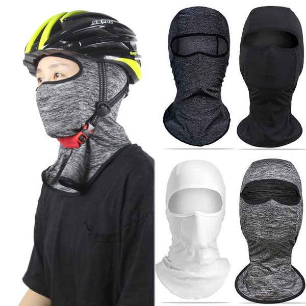 BIKIGHT Cara de ciclismo de bicicleta de seda de hielo Mascara Anti UV Hombres transpirables Mujer al aire libre Gorros