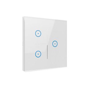 1/2/3 Panel de interruptor de pared de luz táctil WiFi para hogar inteligente de pandillas para Alexa Google Home Assist