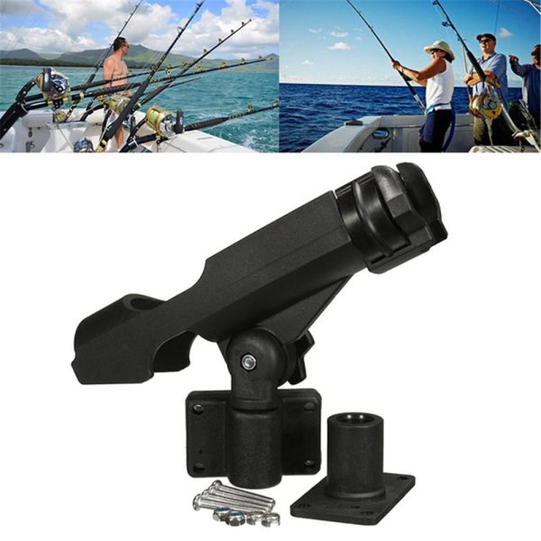 BSET MATEL pesca Soportes de barra Ajustable extraíble 360 ° Braket Support herramientas Para barco Yate