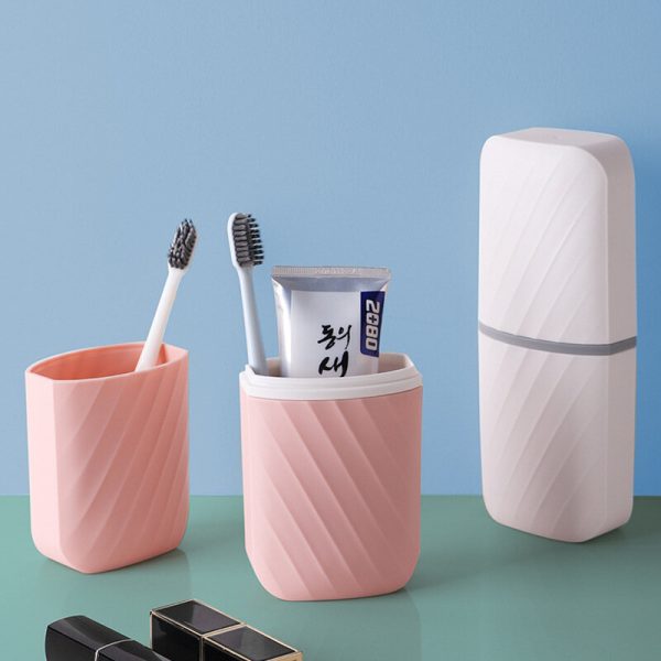 Cepillo de dientes de viaje Caso y Portavasos portátil de lavado para viajes de negocios Organizador para viajes y uso d