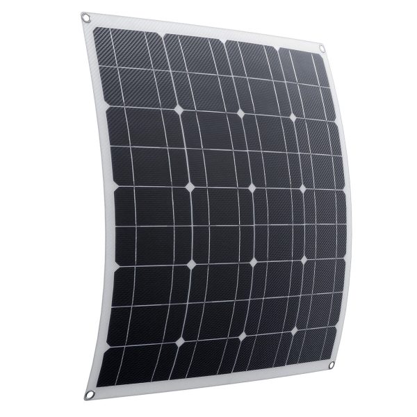 DC / USB 5V / 18-12V 20/40 / 60W Fibra Solar Kit de panel Monocristalino Flexible Solar Cargador para Coche barco Baterí