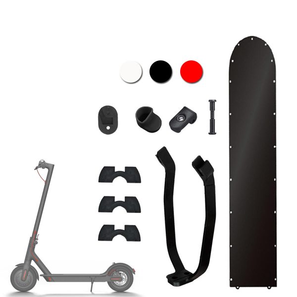 Accesorios modificados de arranque rojo / negro / blanco de 7 piezas para scooter eléctrico M365 / M187 / Pro