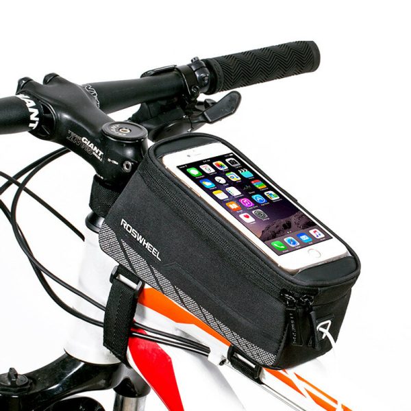 Marco frontal para teléfono de bicicleta Bolsa Impermeable Teléfono para bicicleta Caso Tubo de soporte Bolsa para teléf