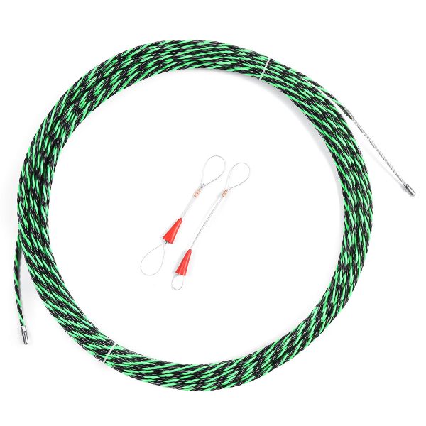 Extractor de Cable de fibra de vidrio Flexible de 5mm práctico Alambre eléctrico herramienta cinta pasacables 5m/10m/15m