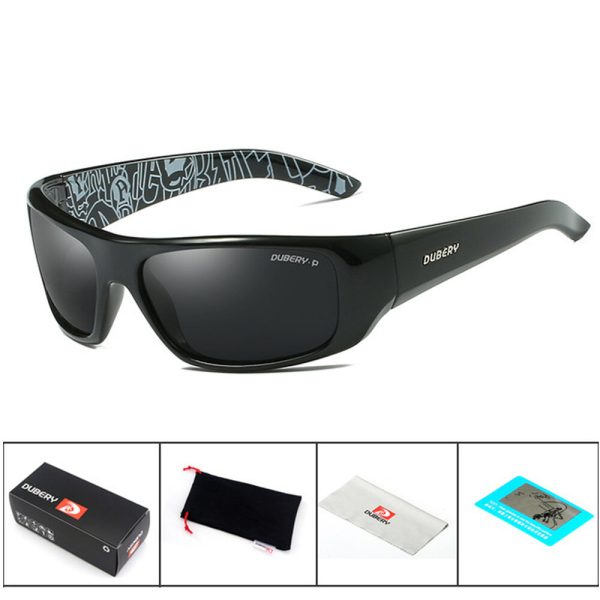 DUBERY Gafas de sol polarizadas Conducción Retro UV400 Ciclismo Moto Gafas Sol Gafas cámping Senderismo pesca