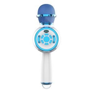 Bakeey DS810 bluetooth Micrófono luz LED Handheld Wireless Karaoke Portable Micrófono Soporte TF / USB / FM para cantar