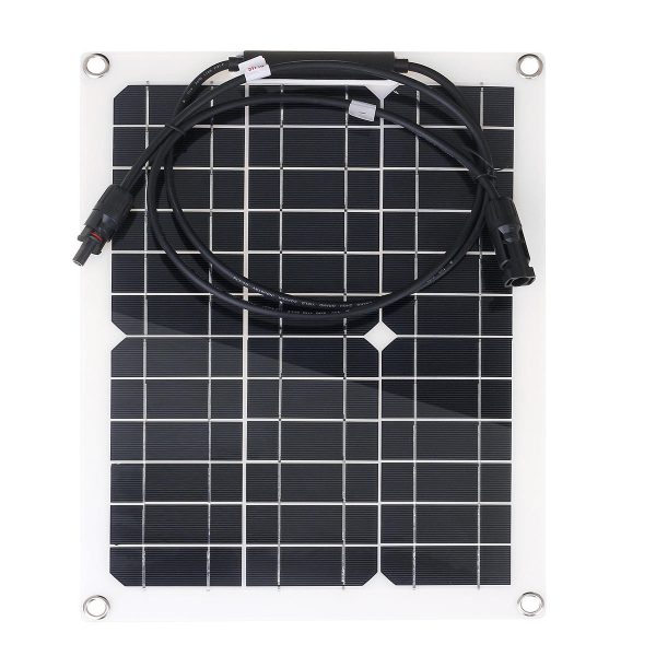 Panel monocristalino Solar de 30W 18V para autocaravana barco Impermeable Solar Panel de potencia