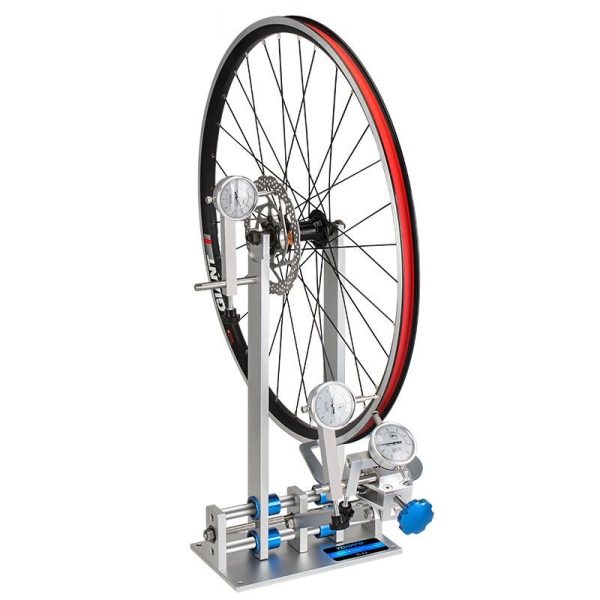 DEMASIADO Soporte de ajuste de rueda de bicicleta Edición profesional con indicador de cuadrante Aleación de aluminio MT