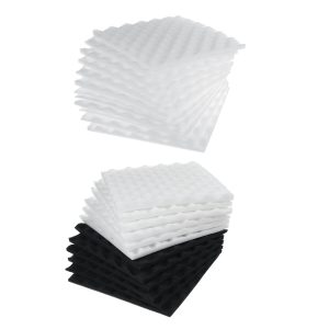 12PCS 30 * 30 * 2 cm Paneles de espuma insonorizados de algodón que absorben el sonido Esponja amortiguadora de ruido
