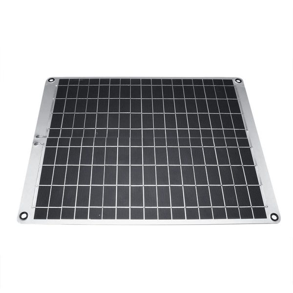 12V/5V 20W Panel de silicio monocristalino Solar con pinza de cocodrilo