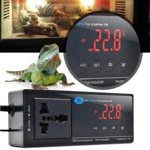 Termostato controlador de temperatura Digital LED para reptil Acuario 110/220V