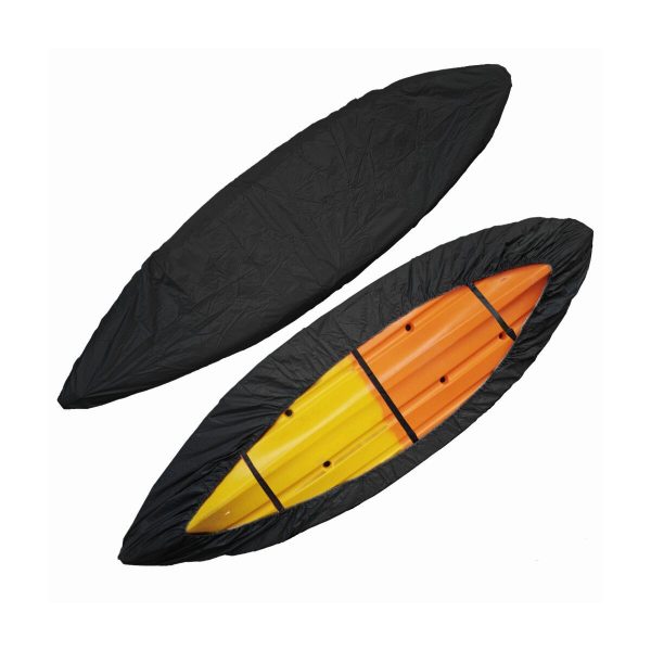 Cubierta para kayak con correas inferiores ajustables UV Escudo resistente al almacenamiento de polvo negro para Hydra C