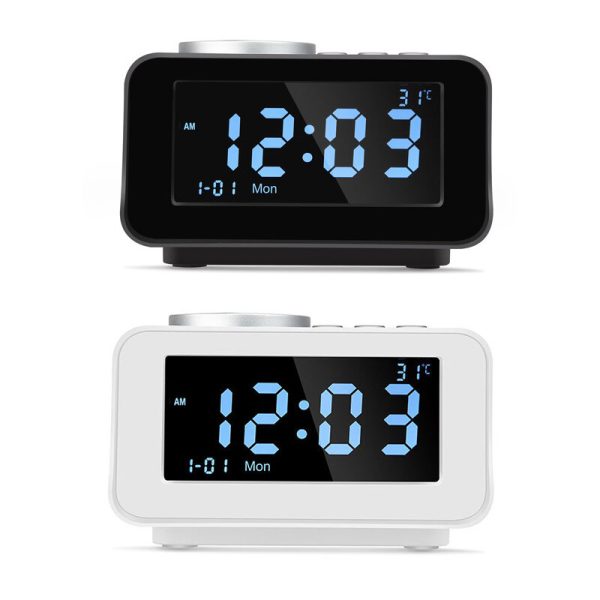 K6 Smart Alarm Reloj Altavoz bluetooth Altavoz estéreo inalámbrico portátil LCD Pantalla Pantalla Reproductor de música