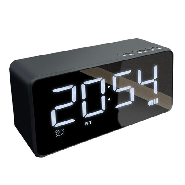 Bakeey Q31 Altavoz bluetooth Alarma Reloj Espejo LED Digital FM Radio TF AUX Altavoz inalámbrico de escritorio con micró