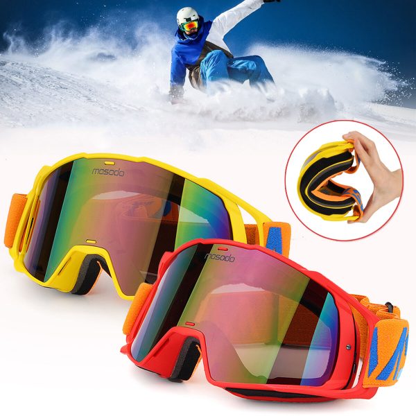 MSD78 al aire libre Esquí gafas de patinaje sobre ruedas Moto de nieve Gafas Protección contra el viento a prueba de vie