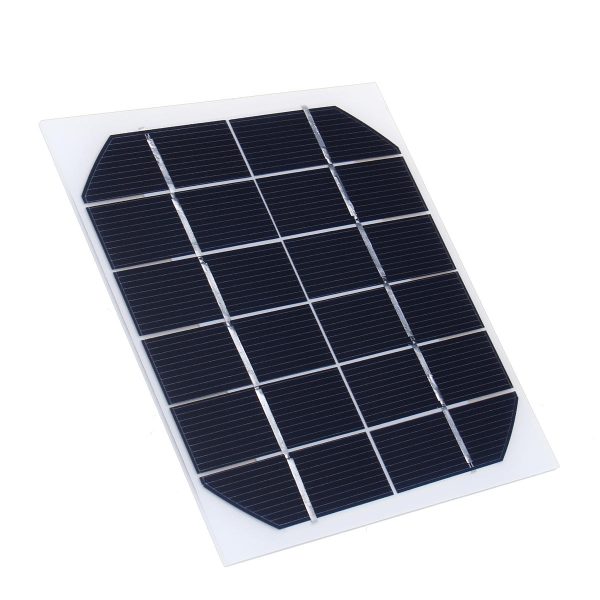 5 uds 6V 350MA monocristalino 2W Mini Solar Panel fotovoltaico