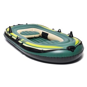 Juego inflable para 3 personas barco Balsa Canoa de aire Kayak Bote pesca Rafting acuático al aire libre Deporte