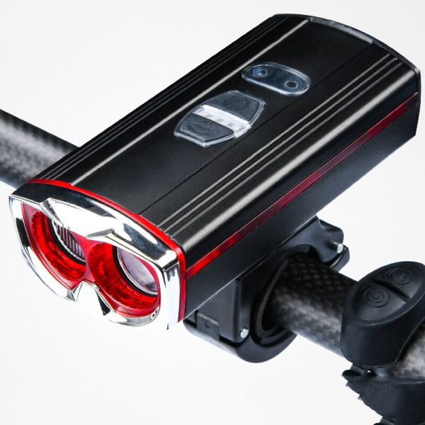 Faro de bicicleta BIKIGHT cinco modos de carga USB linterna fuerte faro giratorio Impermeable faro de inducción de bicic