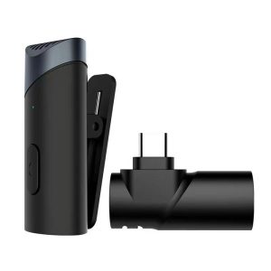 Bakeey MY-M6 Wireless Micrófono Grabación de video y audio portátil de baja latencia Micrófono de solapa Plug-Play para