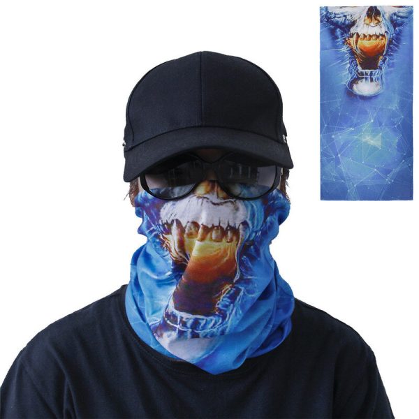 Pañuelo multifuncional para exteriores Cara Mascara UV Protección a prueba de viento y polvo Cuello Polaina Sombreros pa