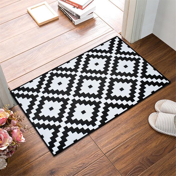 Suave antideslizante manta de puerta alfombra alfombra cocina piso alfombra interior al aire libre decoración