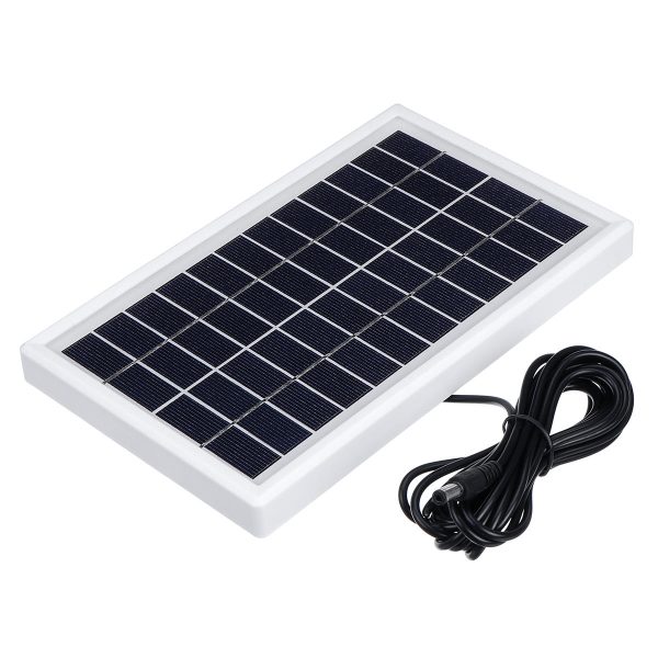5W 12V Solar Panel Polysilicon Solar Panel de potencia Ahorro de energía con 3m DC Cable