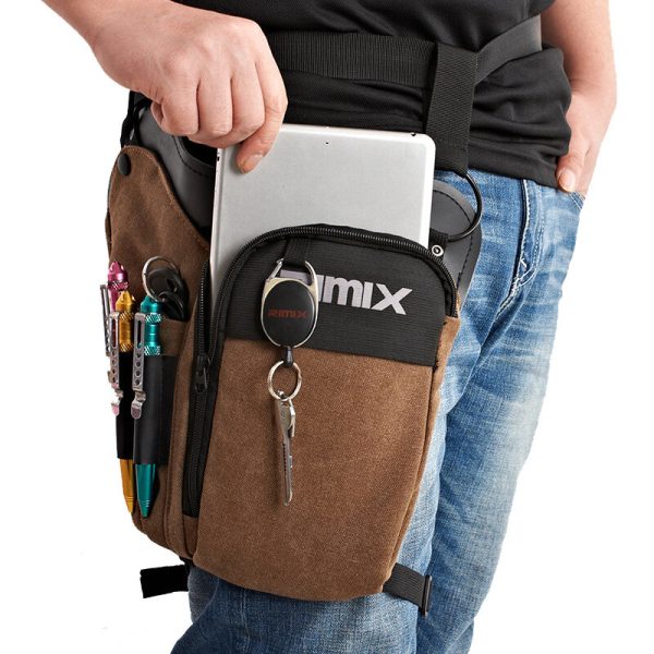 RIMIX paquete de cintura táctica multifuncional Impermeable lienzo herramienta Bolsa al aire libre ciclismo pesca Bolsa