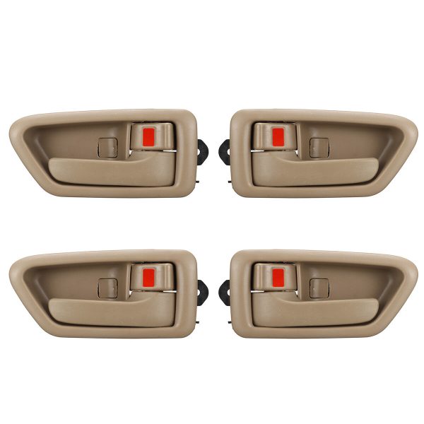 4 piezas Coche manija de puerta para Toyota Camry 1997-2001 interior izquierda y derecha