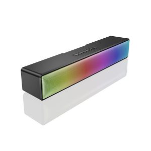 10W bluetooth V5.0 Soundbar TV Bar 3D Surround 360° Stereo Sound Colorful RGB Flashlight USB-C TF Card Speaker Home Thea